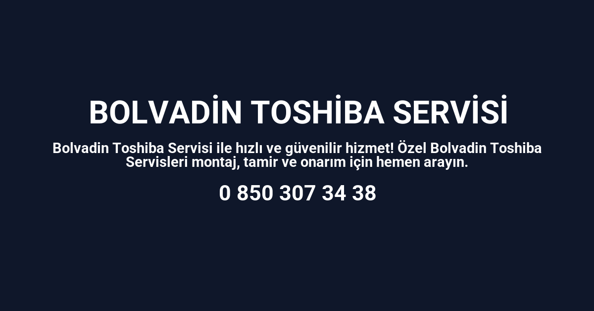 Bolvadin Toshiba Servisi